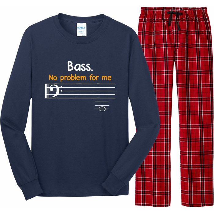 Bass clef bass is not a problem for me music notes Long Sleeve Pajama Set