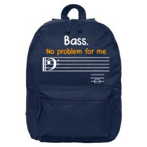 Bass clef bass is not a problem for me music notes 16 in Basic Backpack