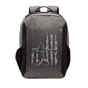 Baseball Catcher Baseball Usa Flag Vector Backpack