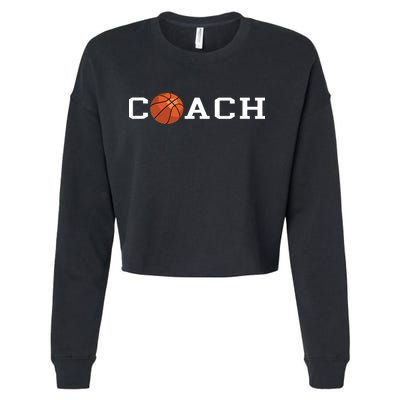 Basketball Coach Cropped Pullover Crew