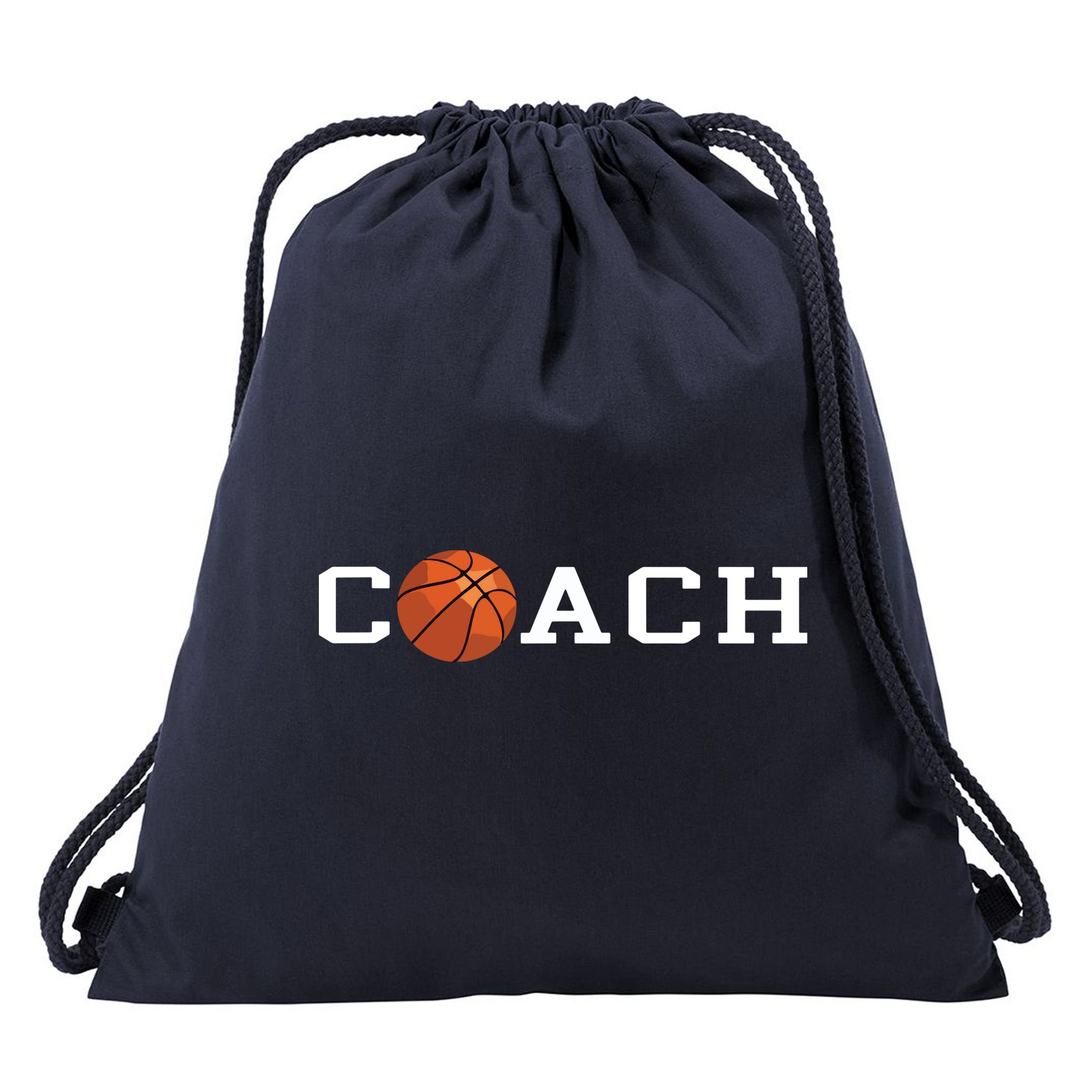 Basketball Coach Drawstring Bag
