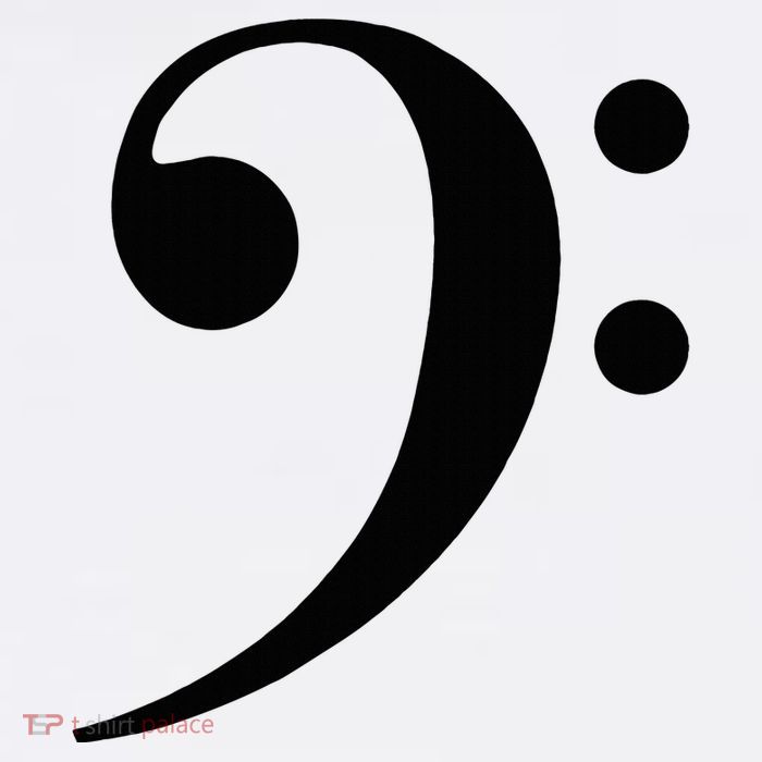 Bass Clef 11oz C Handle Ceramic Mug