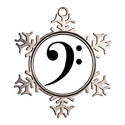 Bass Clef Metallic Star Ornament