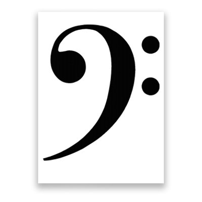 Bass Clef Poster