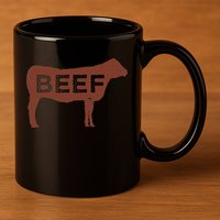 Beef Cattle 11oz C Handle Ceramic Mug