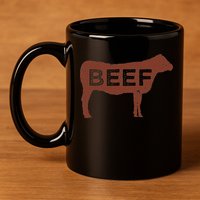 Beef Cattle 11oz C Handle Ceramic Mug