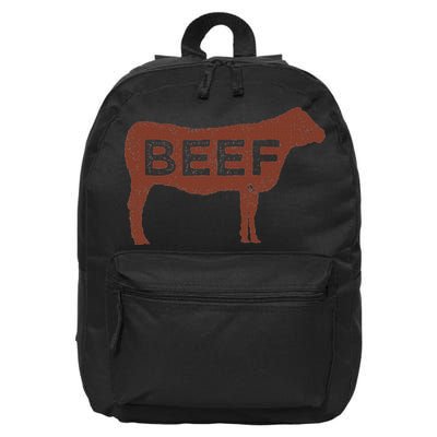 Beef Cattle 16 in Basic Backpack