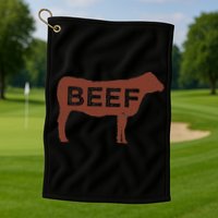 Beef Cattle Golf Towel