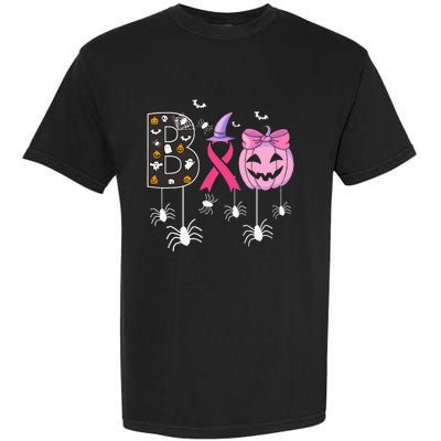 Breast Cancer Boo Halloween Breast Cancer Awareness Garment-Dyed Heavyweight T-Shirt