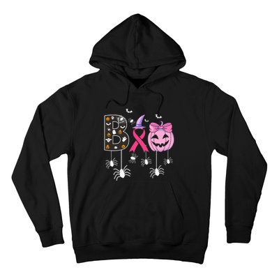 Breast Cancer Boo Halloween Breast Cancer Awareness Hoodie