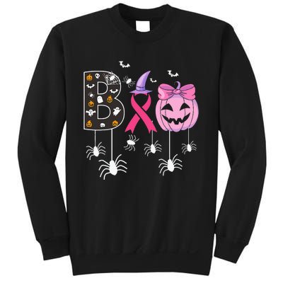 Breast Cancer Boo Halloween Breast Cancer Awareness Sweatshirt