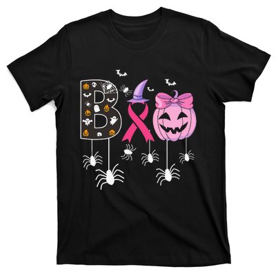 Breast Cancer Boo Halloween Breast Cancer Awareness T-Shirt