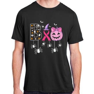 Breast Cancer Boo Halloween Breast Cancer Awareness Adult ChromaSoft Performance T-Shirt