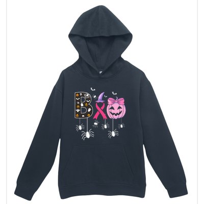 Breast Cancer Boo Halloween Breast Cancer Awareness Urban Pullover Hoodie