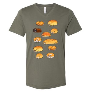 Bread Cats V-Neck T-Shirt