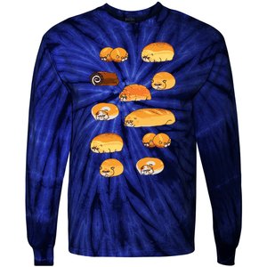 Bread Cats Tie-Dye Long Sleeve Shirt