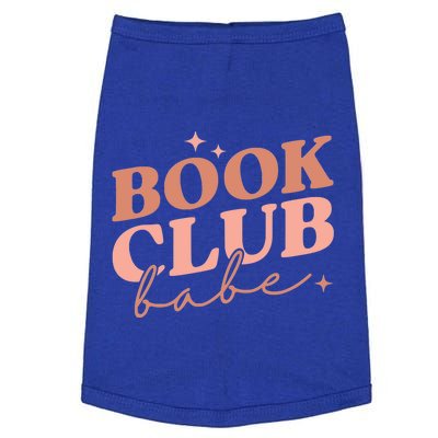 Book Club Babe Reading Book Lovers Gift Doggie Tank