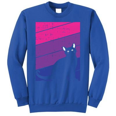 Black Cat Bisexual Pride Kitten Lover Lgbtq Proud Ally Bi Gift Sweatshirt