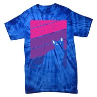 Black Cat Bisexual Pride Kitten Lover Lgbtq Proud Ally Bi Gift Tie-Dye T-Shirt