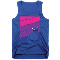 Black Cat Bisexual Pride Kitten Lover Lgbtq Proud Ally Bi Gift Tank Top