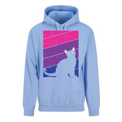 Black Cat Bisexual Pride Kitten Lover Lgbtq Proud Ally Bi Gift Unisex Surf Hoodie