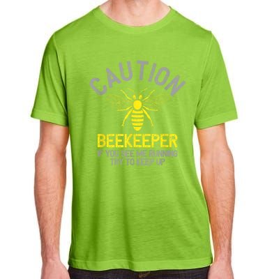 Beekeeper Caution Beekeeping Funny Bee Lover Gift Adult ChromaSoft Performance T-Shirt