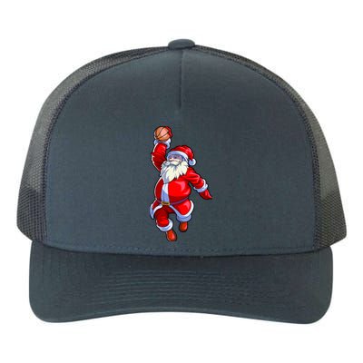 Basketball Christmas Boy Basketball Santa Claus Yupoong Adult 5-Panel Trucker Hat