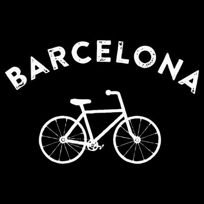 Barcelona City Bike Retro Cycling Spain T-Shirt