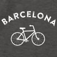Barcelona City Bike Retro Cycling Spain Vector Backpack