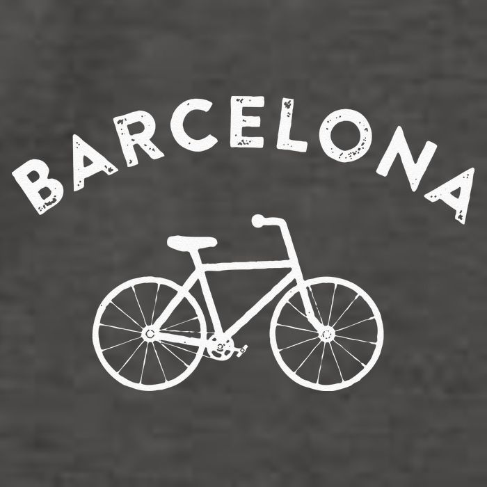 Barcelona City Bike Retro Cycling Spain Vector Backpack
