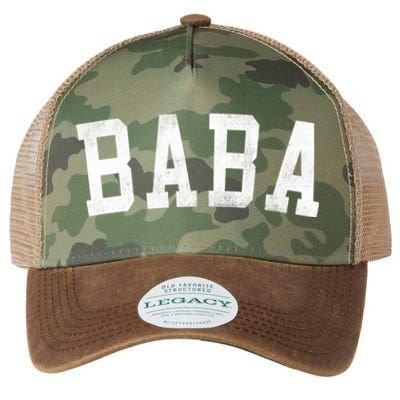 Baba Classic Bold Font FatherS Day Baba Legacy Tie Dye Trucker Hat