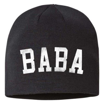 Baba Classic Bold Font FatherS Day Baba Sustainable Beanie