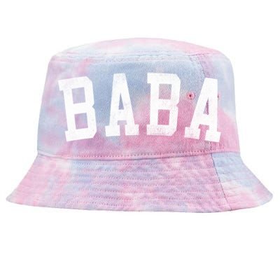 Baba Classic Bold Font FatherS Day Baba Tie-Dyed Bucket Hat