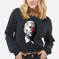 Biden Clown Cropped Pullover Crew
