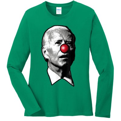 Biden Clown Ladies Long Sleeve Shirt