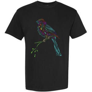 Birdwatcher Colourful Bird Watching Parrot Budgie Garment-Dyed Heavyweight T-Shirt