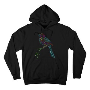 Birdwatcher Colourful Bird Watching Parrot Budgie Hoodie