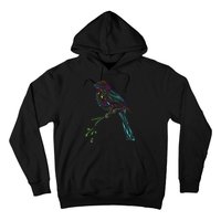 Birdwatcher Colourful Bird Watching Parrot Budgie Hoodie