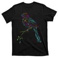 Birdwatcher Colourful Bird Watching Parrot Budgie T-Shirt