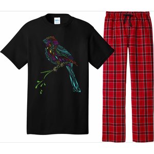 Birdwatcher Colourful Bird Watching Parrot Budgie Pajama Set