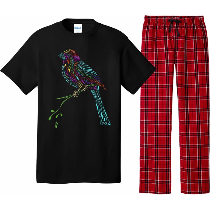 Birdwatcher Colourful Bird Watching Parrot Budgie Pajama Set