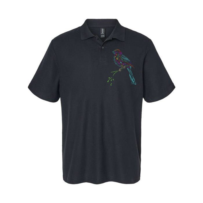 Birdwatcher Colourful Bird Watching Parrot Budgie Softstyle Adult Sport Polo