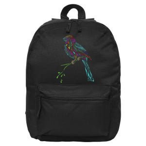 Birdwatcher Colourful Bird Watching Parrot Budgie 16 in Basic Backpack