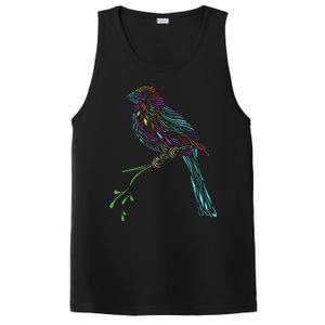 Birdwatcher Colourful Bird Watching Parrot Budgie PosiCharge Competitor Tank