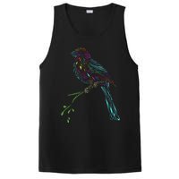 Birdwatcher Colourful Bird Watching Parrot Budgie PosiCharge Competitor Tank