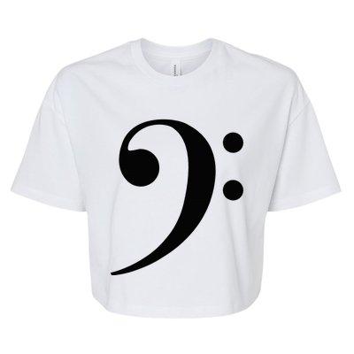 Bass Clef Bella+Canvas Jersey Crop Tee