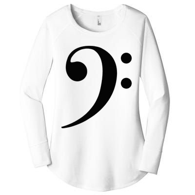 Bass Clef Women's Perfect Tri Tunic Long Sleeve Shirt