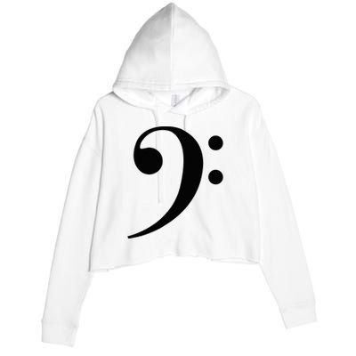 Bass Clef Crop Fleece Hoodie