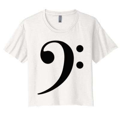 Bass Clef Women's Crop Top Tee