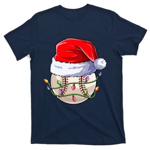 Baseball Christmas Boy Christmas Light T-Shirt